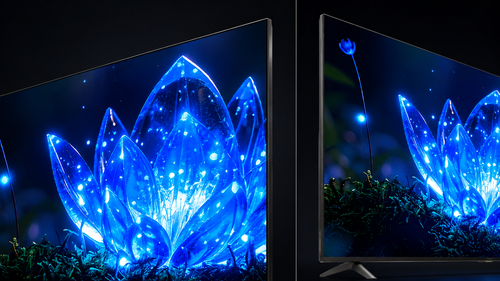 Onida near-bezel-less 75 design